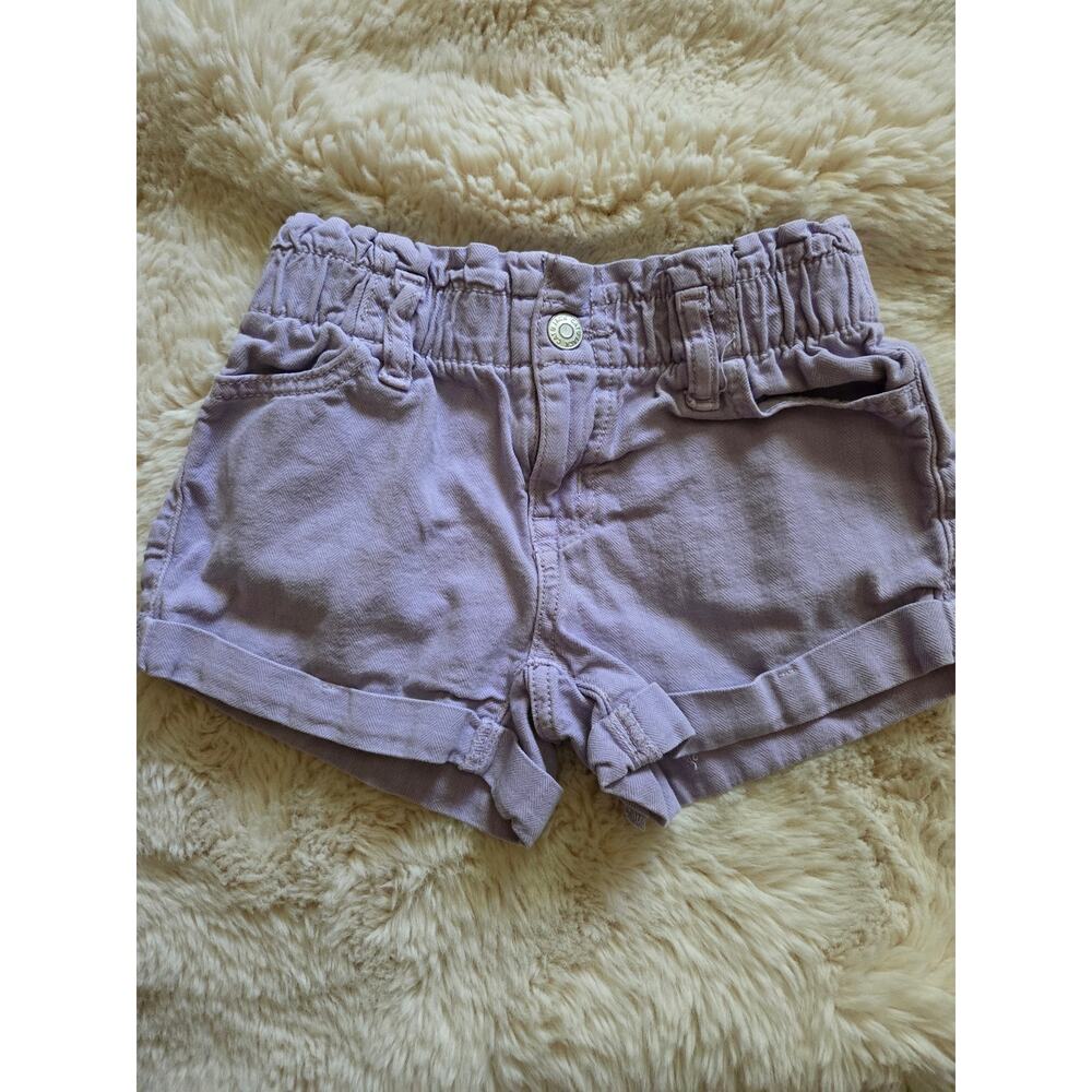 Purple Cat & Jack Paperbag Shorts S 6/7